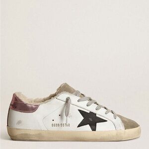Golden Goose White Sneakers with Black Star